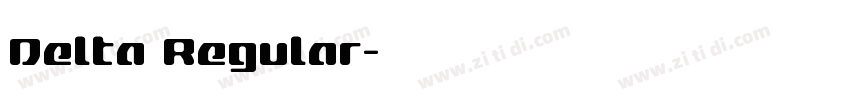 Delta Regular字体转换